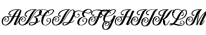Estellar Calligraphy Regular Font UPPERCASE
