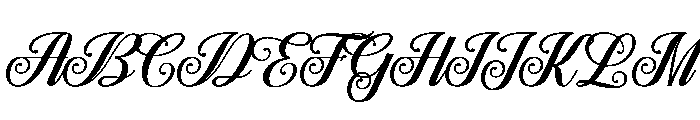 EstellarCalligraphy-Regular Font UPPERCASE
