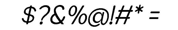 Estelle Sans Italic Font OTHER CHARS