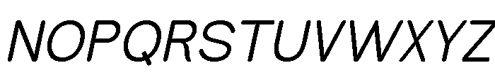 Estelle Sans Italic Font UPPERCASE