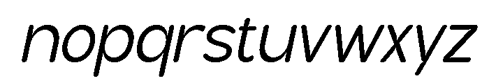 Estelle Sans Italic Font LOWERCASE