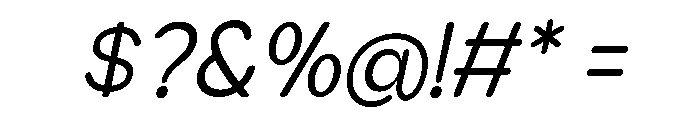 EstelleSans-Italic Font OTHER CHARS