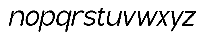 EstelleSans-Italic Font LOWERCASE