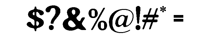Esteta Sans Regular Font OTHER CHARS