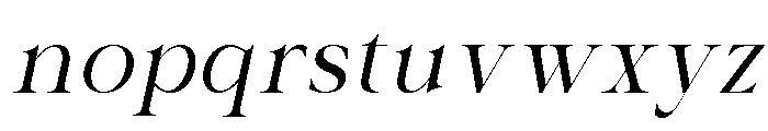 Esthary Italic Font LOWERCASE