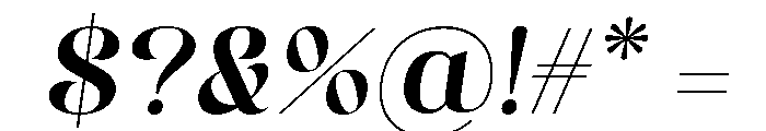 Esthetic Beauty Italic Font OTHER CHARS