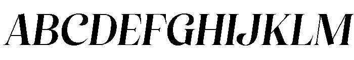 Esthetic Beauty Italic Font UPPERCASE