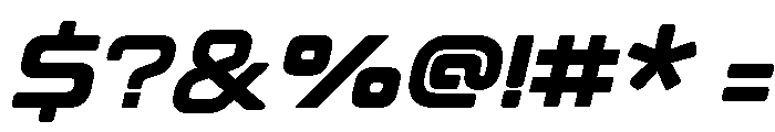 Estrada Black Italic Font OTHER CHARS