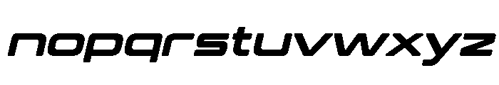 Estrada Black Italic Font LOWERCASE