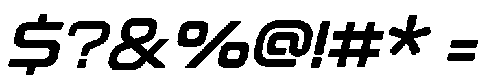 Estrada Bold Italic Font OTHER CHARS