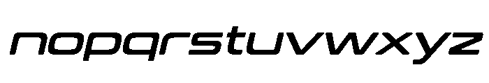 Estrada Bold Italic Font LOWERCASE