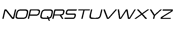 Estrada Italic Font UPPERCASE