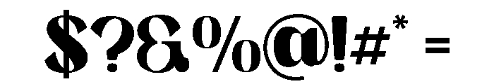 Estrada Regular Font OTHER CHARS