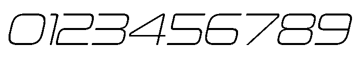 Estrada Thin Italic Font OTHER CHARS
