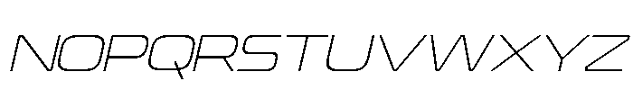 Estrada Thin Italic Font UPPERCASE