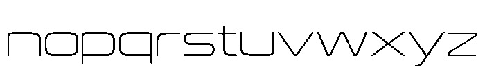 Estrada Thin Font LOWERCASE