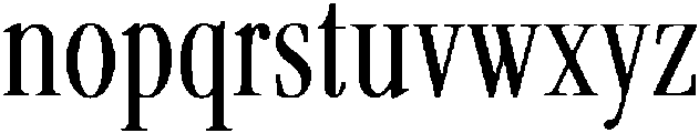 ES Serif Bold Tall otf (700) Font LOWERCASE