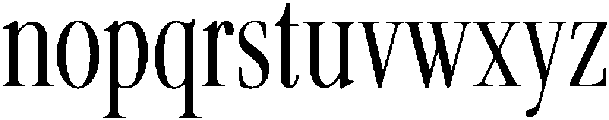 ES Serif Regular Tall otf (400) Font LOWERCASE