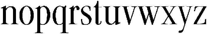 ES Serif Regular otf (400) Font LOWERCASE
