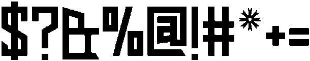 ESCAPE Regular otf (400) Font OTHER CHARS