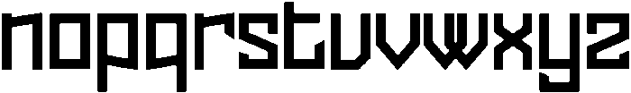 ESCAPE Regular otf (400) Font LOWERCASE