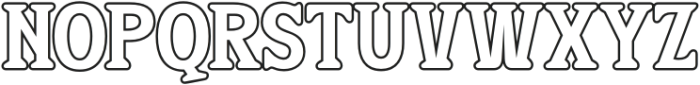 ESYOTU Outline otf (400) Font UPPERCASE