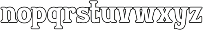 ESYOTU Outline otf (400) Font LOWERCASE