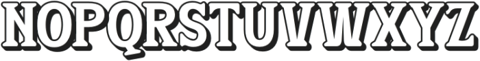 ESYOTU Shadow otf (400) Font UPPERCASE