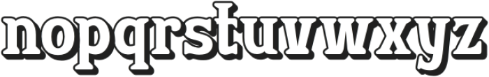 ESYOTU Shadow otf (400) Font LOWERCASE