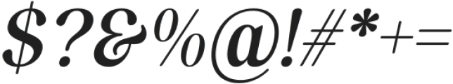 Esatis Smoothen Medium Italic otf (500) Font OTHER CHARS