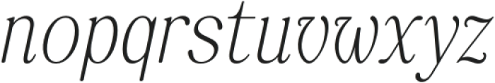 Esatis Smoothen Thin Italic otf (100) Font LOWERCASE