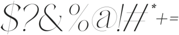Esence Visting Thin Italic otf (100) Font OTHER CHARS
