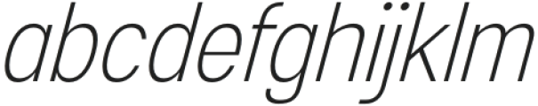 Esenka ExtraLight Italic otf (200) Font LOWERCASE