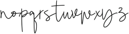 Esimply Signature Regular otf (400) Font LOWERCASE