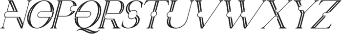 Especially Universal Regular Italic otf (400) Font UPPERCASE