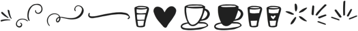 Espresso Roast Symbols otf (400) Font UPPERCASE