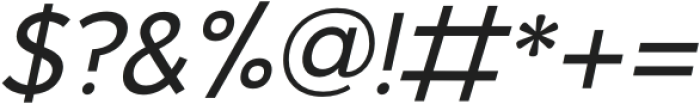 Essential Sans Medium Italic otf (500) Font OTHER CHARS