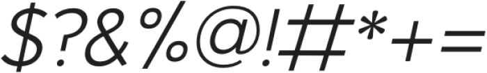 Essential Sans Regular Italic otf (400) Font OTHER CHARS