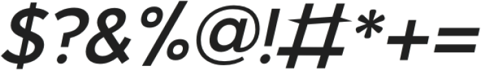 Essential Sans Semi Bold Italic otf (600) Font OTHER CHARS