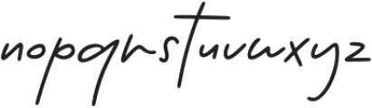 Essentials Handwriting otf (400) Font LOWERCASE