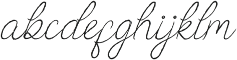 Essety Italic otf (400) Font LOWERCASE