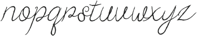 Essety Italic otf (400) Font LOWERCASE