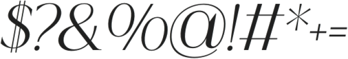 Established-Oblique otf (400) Font OTHER CHARS