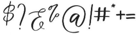Estamilo Script Regular otf (400) Font OTHER CHARS
