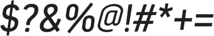 Estandar Italic otf (400) Font OTHER CHARS