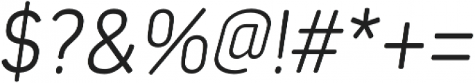 Estandar Rd ExtraLight Italic otf (200) Font OTHER CHARS