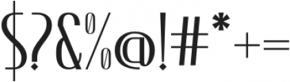 Esthetique Typeface Regular otf (400) Font OTHER CHARS