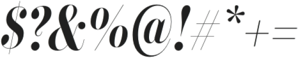 Esthoria 72 Point Italic otf (400) Font OTHER CHARS