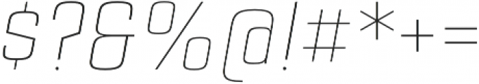 Estricta Thin Italic Regular otf (100) Font OTHER CHARS