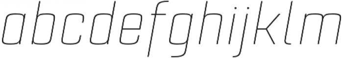 Estricta Thin Italic Regular otf (100) Font LOWERCASE